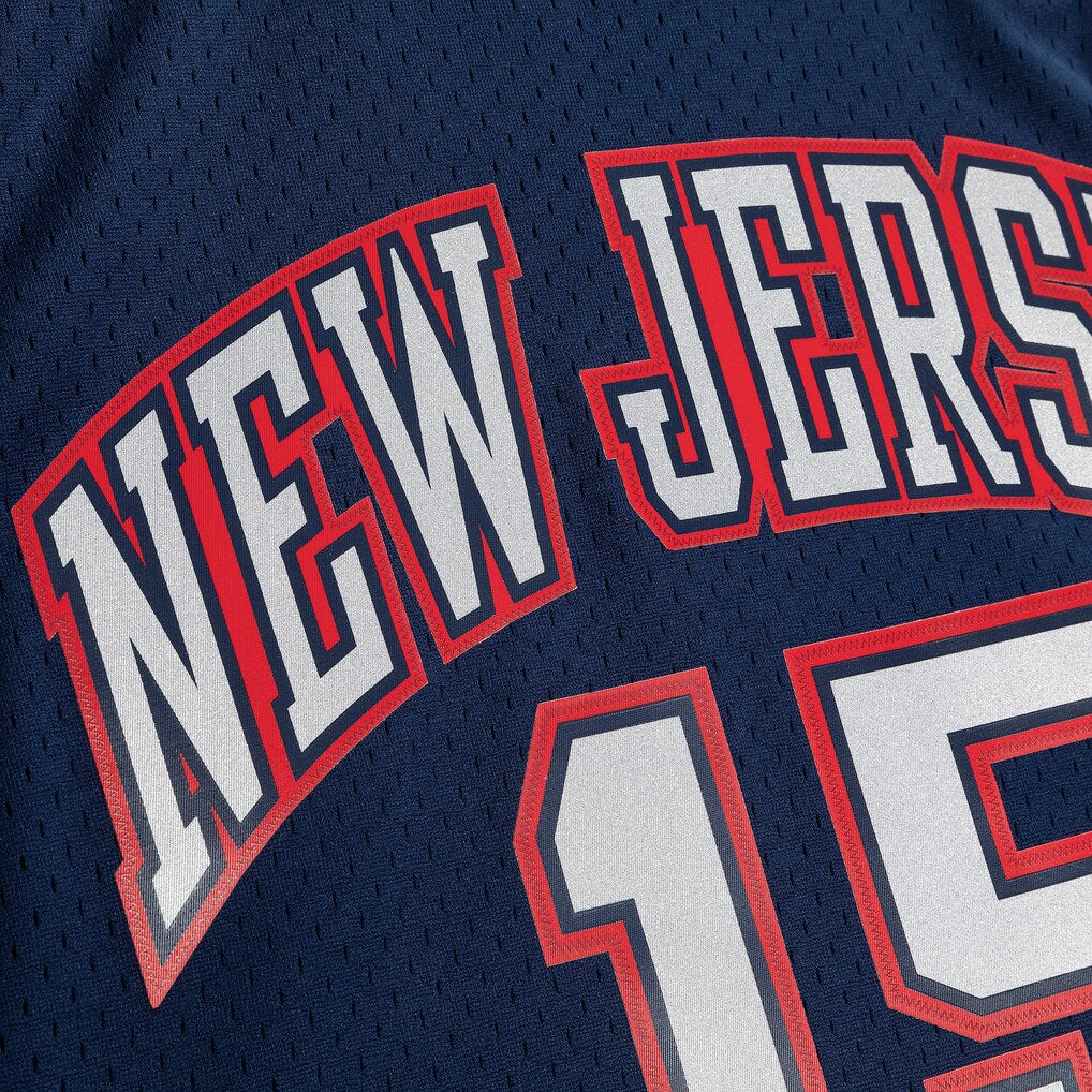MNA-F47 (Mitchell & ness Vince Carter Navy New Jersey Nets 2006/07 Hardwood Classics Swingman Player Jersey #15 navy) 92598260