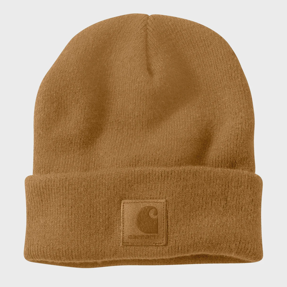 CHA-Z9 (Carhartt leather label knit beanie carhartt brown) 82692648