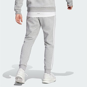 AA-X21 (Adidas essentials fleece 3-stripes tapered cuff pants medium heather grey) 92394605