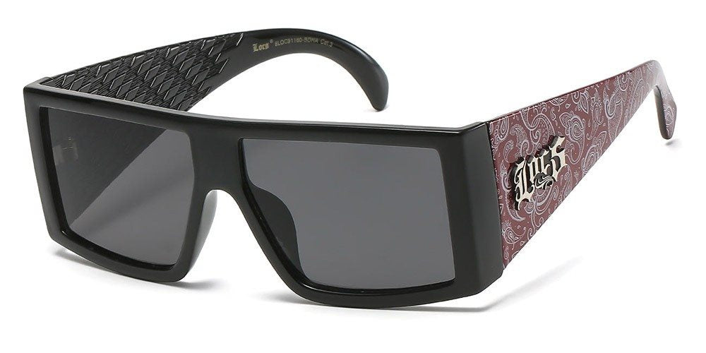 L-E4 (Locs sunglasses bandana outside arm red) 2269956