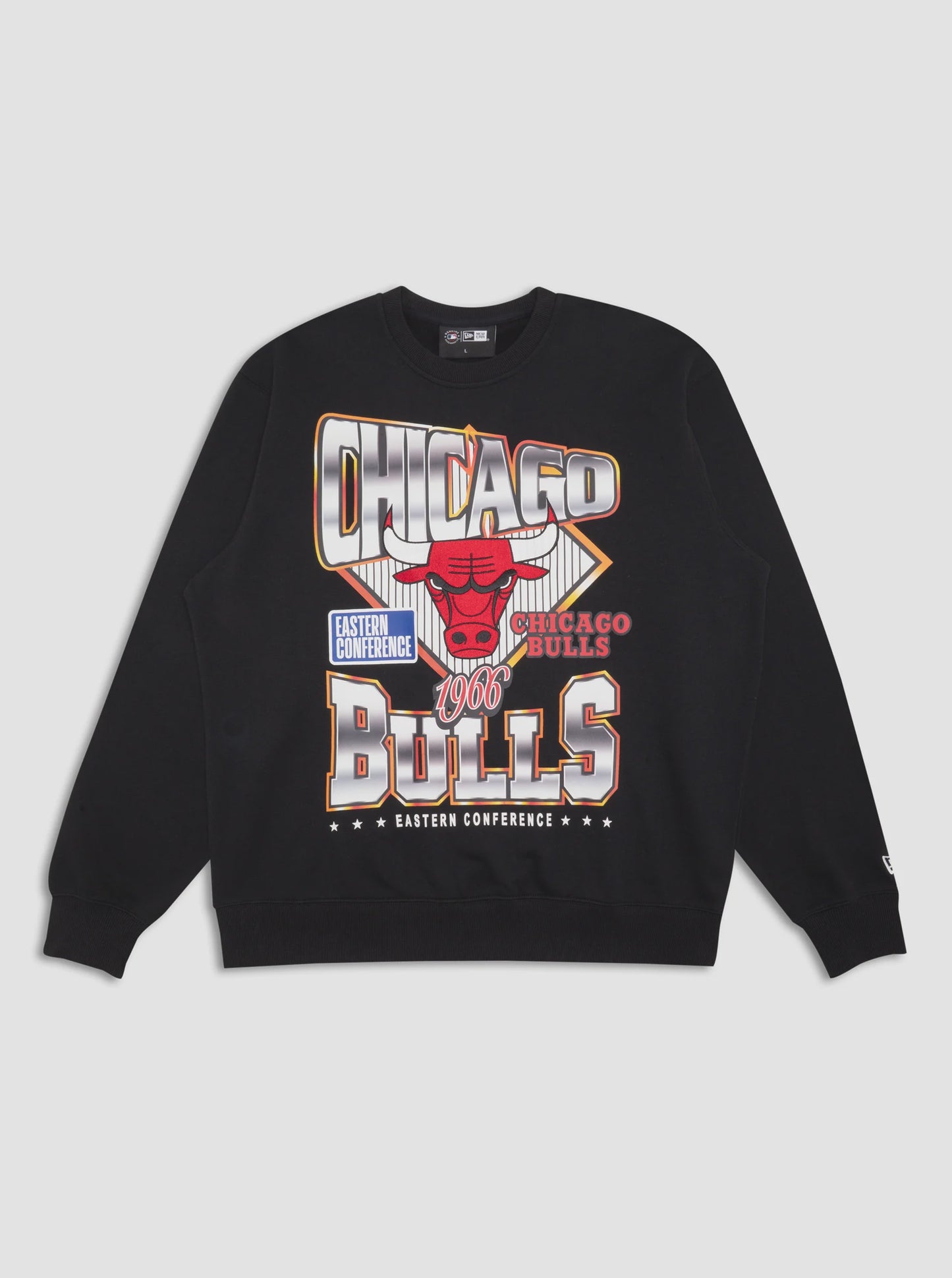 NEA-I14 (New era premium retro chicago bulls crewneck black) 52696500