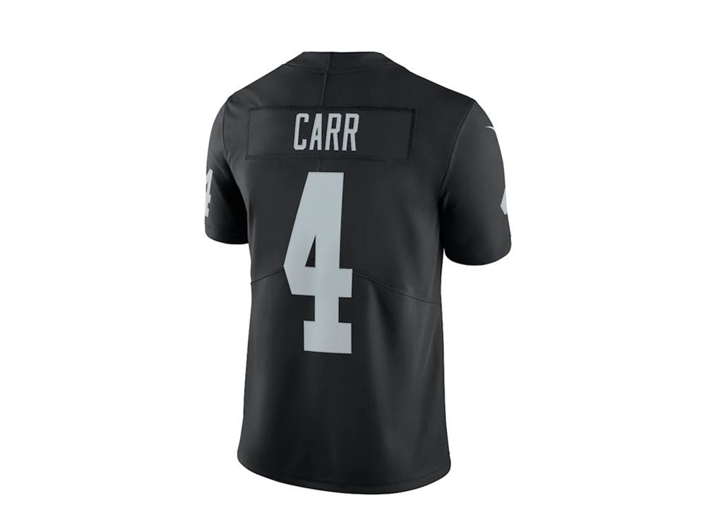 NA-E47 (Nike home player jersey Las Vegas Raiders Derek Carr #4 black) 22598260