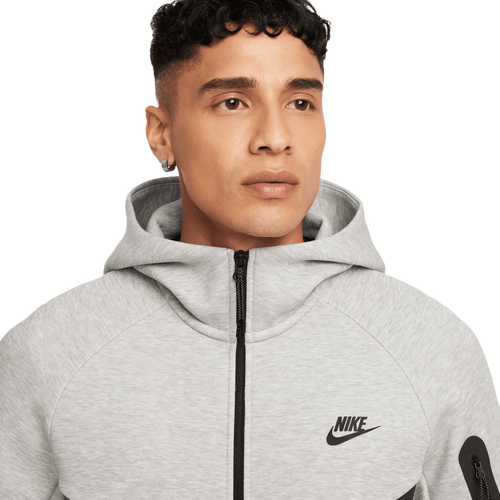 NA-L47 (Nike tech fleece full-zip windrunner hoodie grey/white)