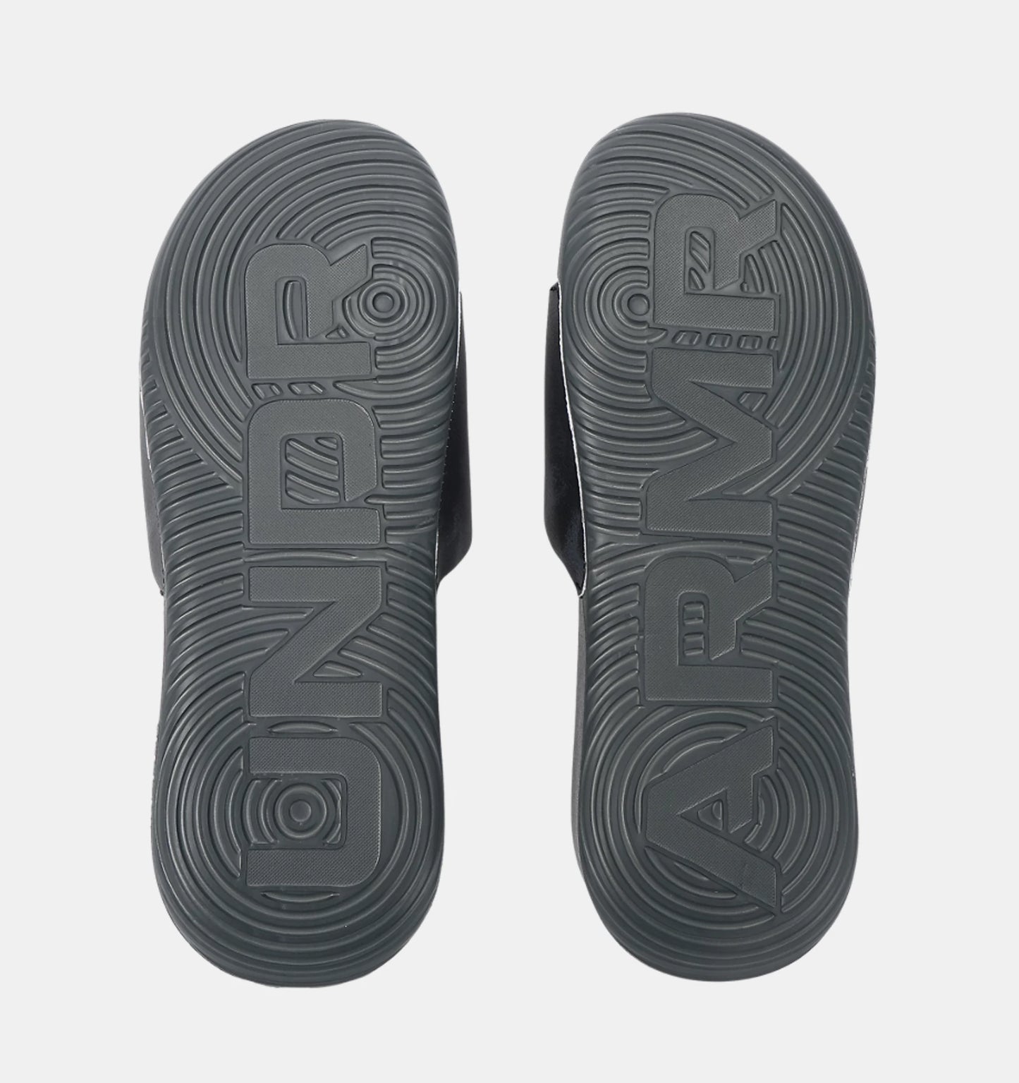 UA-E8 (Under armour ansa graphic slides black/pitch gray/metallic silver) 22492608