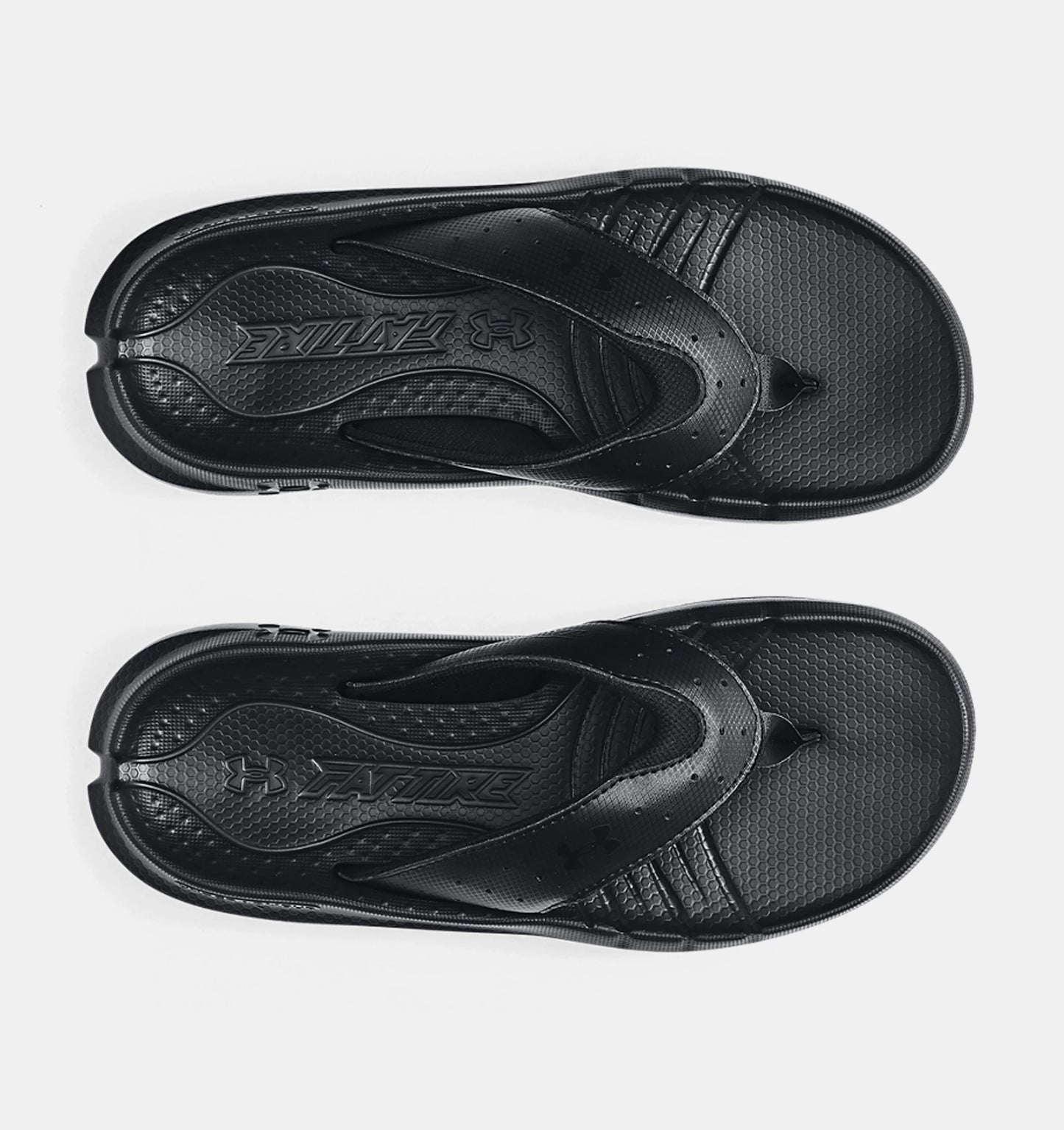 UA-N7 (Under armour unisex summit fat tire sandal black/white) 72395217 UNDER ARMOUR