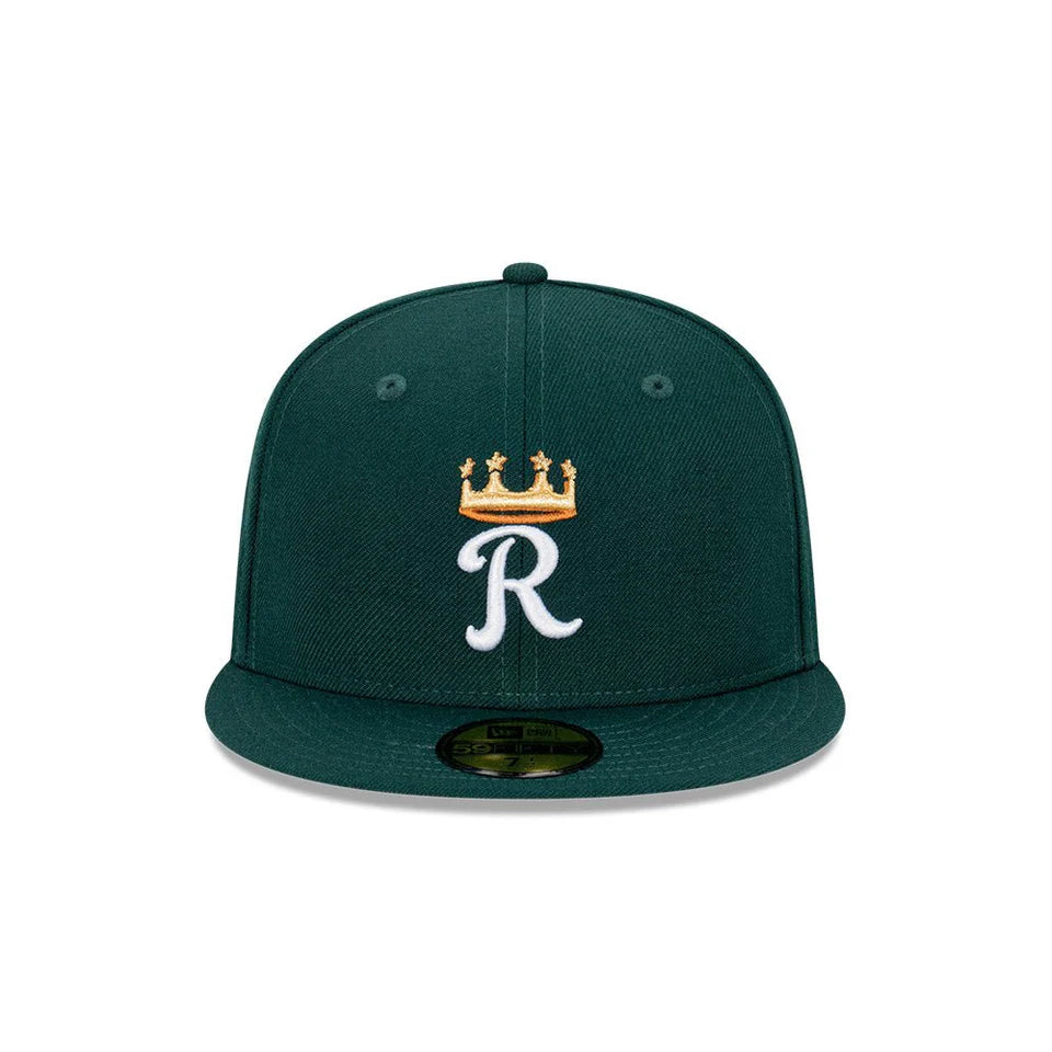 NEC-Y65 (New era 5950 regal greens kansas city royals dkgotc fitted hat) 72593176