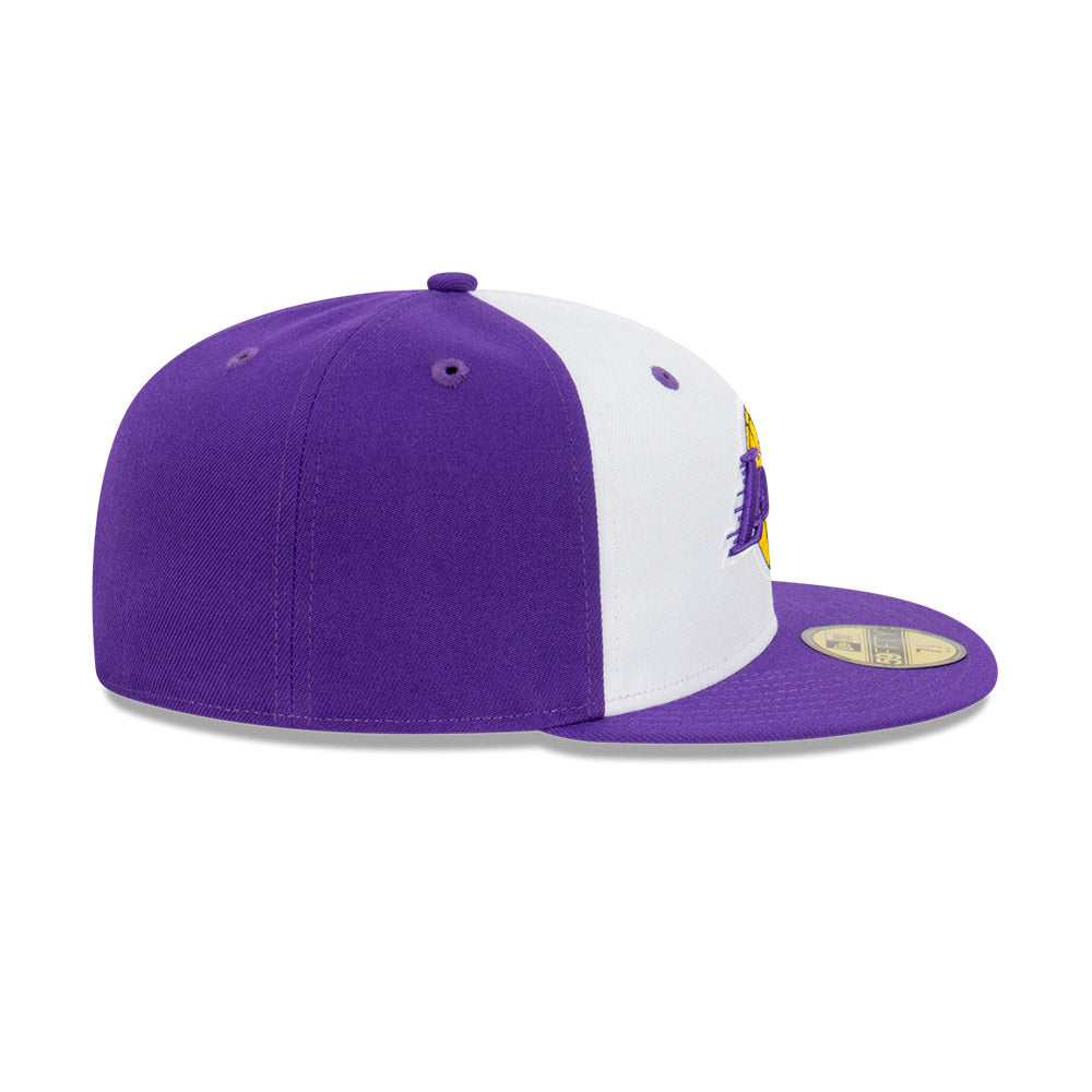 NEC-Z44 (New era 5950 blockout la lakers trp/white fitted hat) 112294000