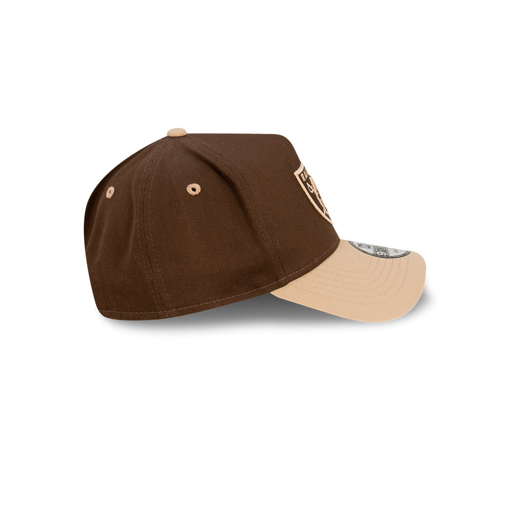 NEC-Q46 (New era 940 k frame toffee walnut raiders snap back osfm) 22392450 NEW ERA