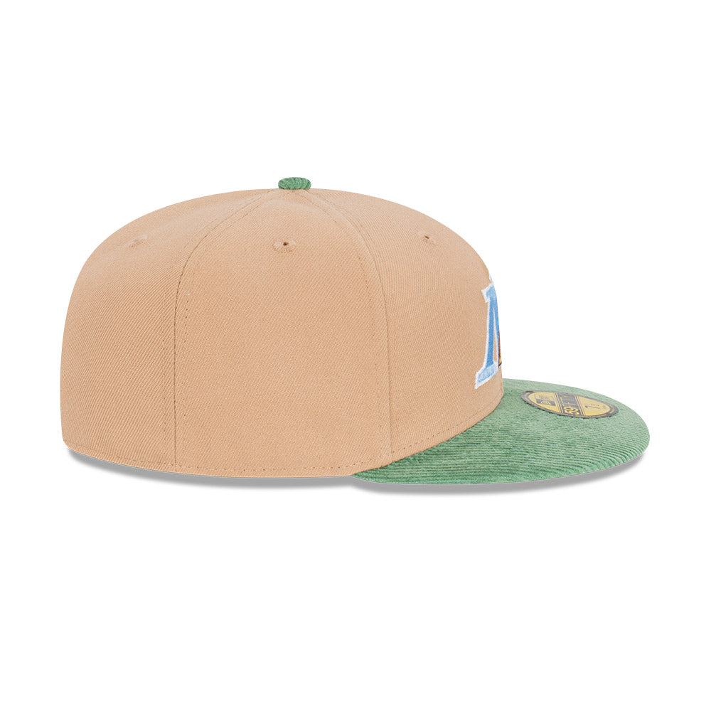 NEC-J54 (New era 5950 oasis cord fort myers miracle camel/cilantro green fitted cap) 92393970