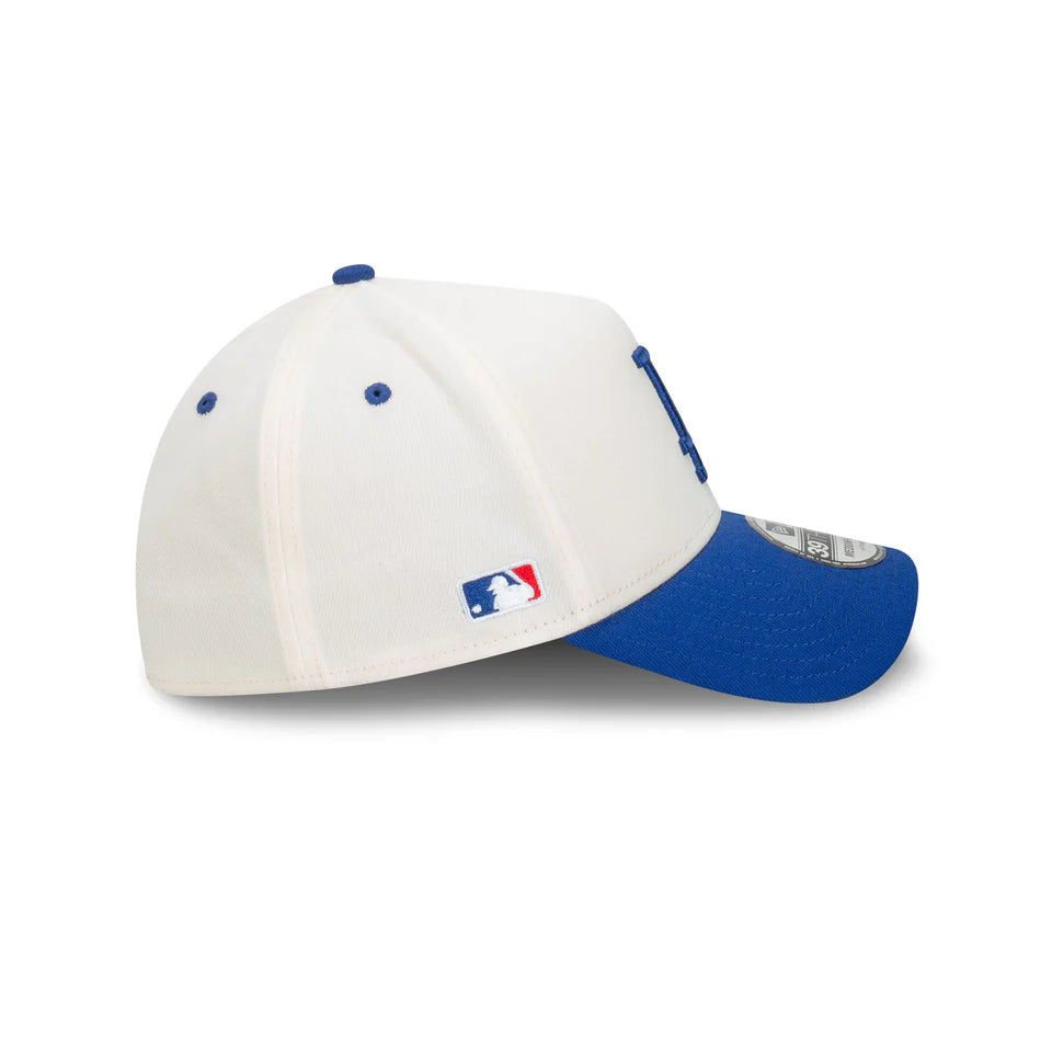 NEC-U58 (New era 3930 A frame cut n paste fitted la dodgers chrome white official team colour hat) 102493070