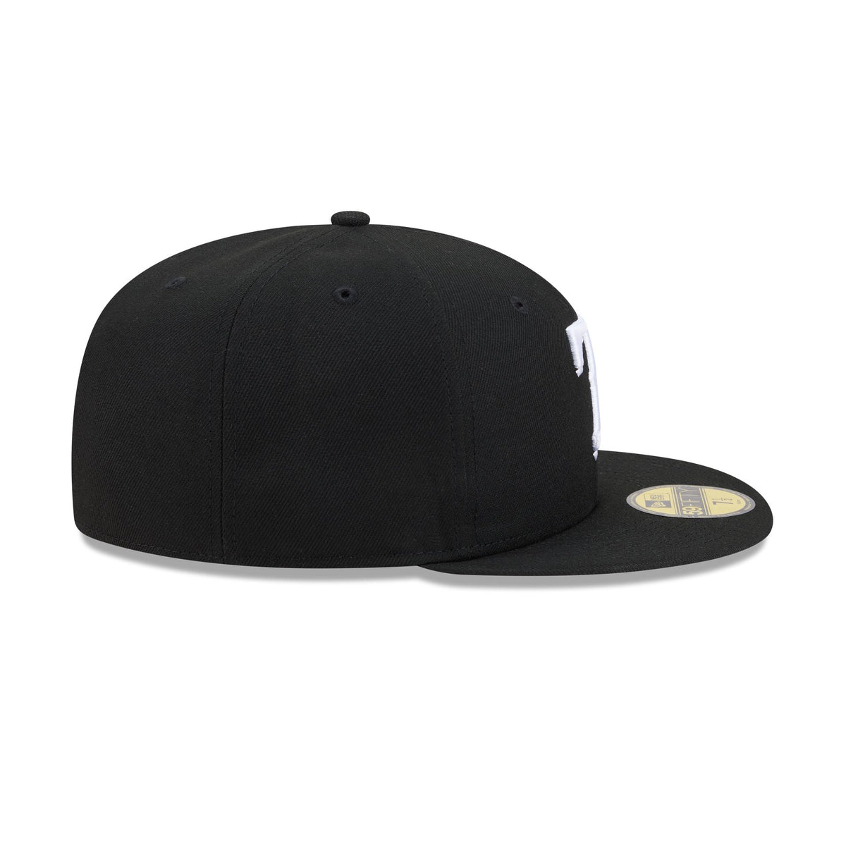NEC-N74 (New era 5950 texas rangers fitted hat black/white) 82693750