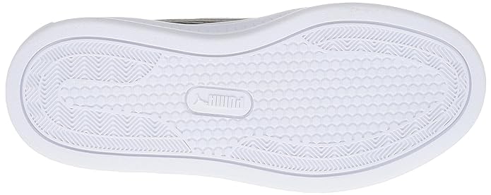 P-A47 (Puma womens smash platform V3 sneaker alpine snow/black) 32496000