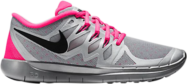 N-T70 (NIKE FREE 5.0 FLASH GS - SILV/PINK/BLK) 111496138