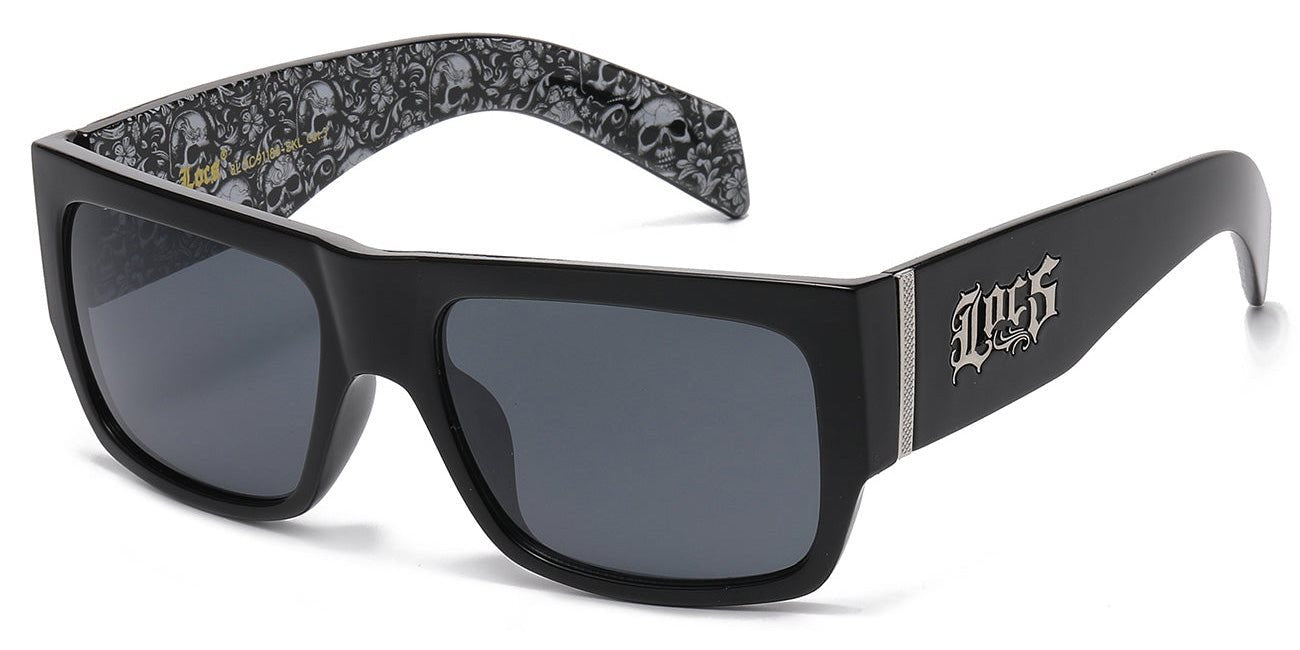 L-Q4 (Locs sunglasses black skull inside arm) 9269956