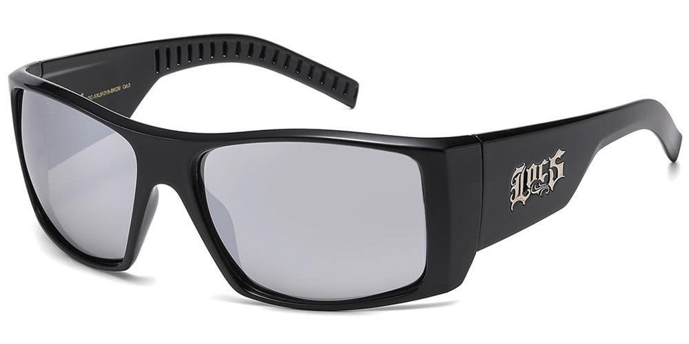 L-R5 (Locs sunglasses extra large black - silver lens) 9269956