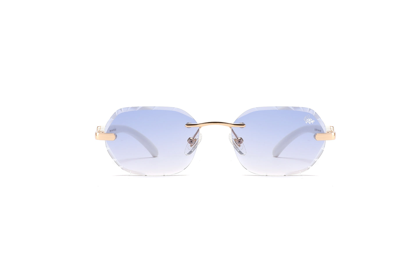 BV-Q (Belvoir & co sunglasses diamond cut willow blue gold/white) 52596700
