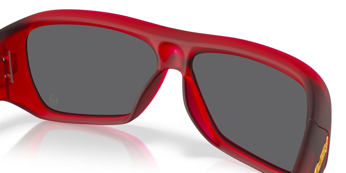 OK-Q (Oakley chaminade matte transparent red frame with prizm black lenses) 925914104
