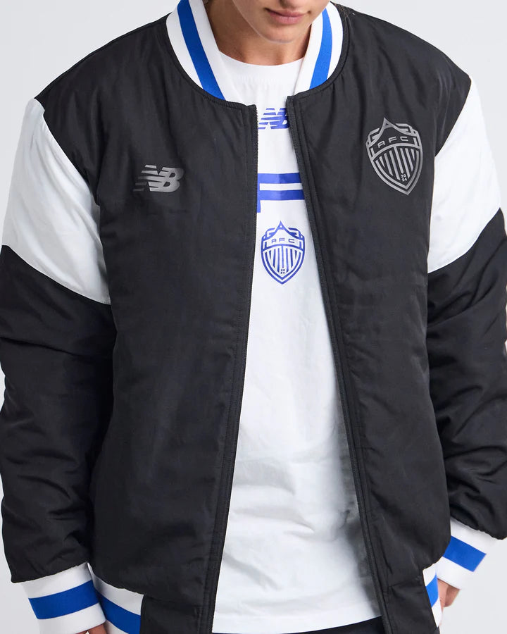 AFC-C (Aucland football club 25/26 unisex panel bomber jacket black/blue) 92591000