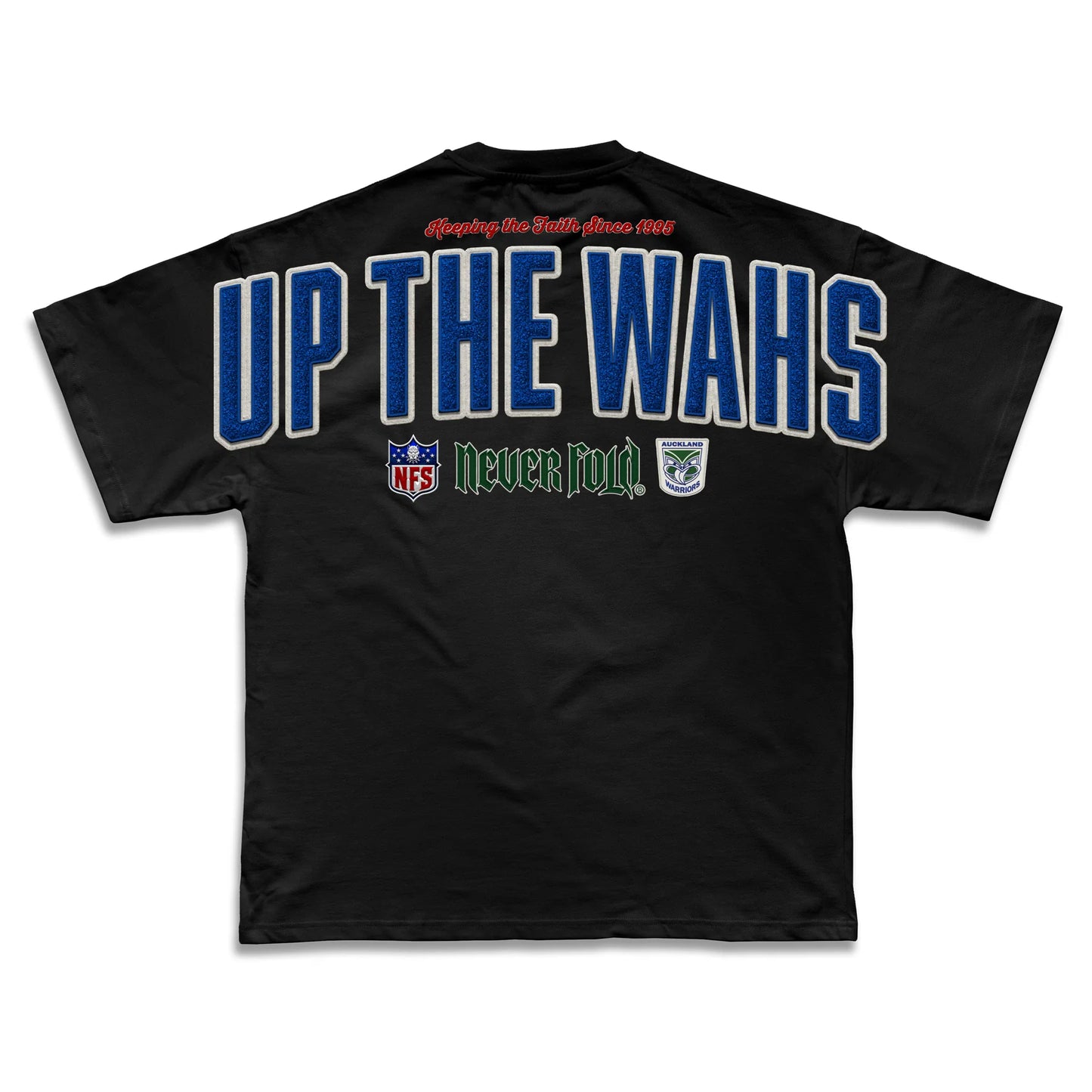 CTZ-G1 (Neverfold retro 1995 mascot auckland warriors heavy weight box fit t-shirt black) 82694499