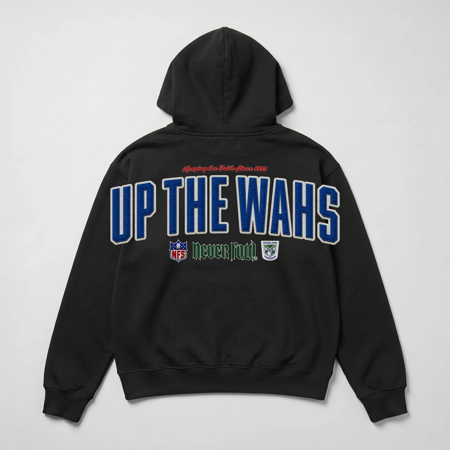 CTZ-D1 (Neverfold retro 1995 mascot auckland warriors relax hoodie black) 82696499