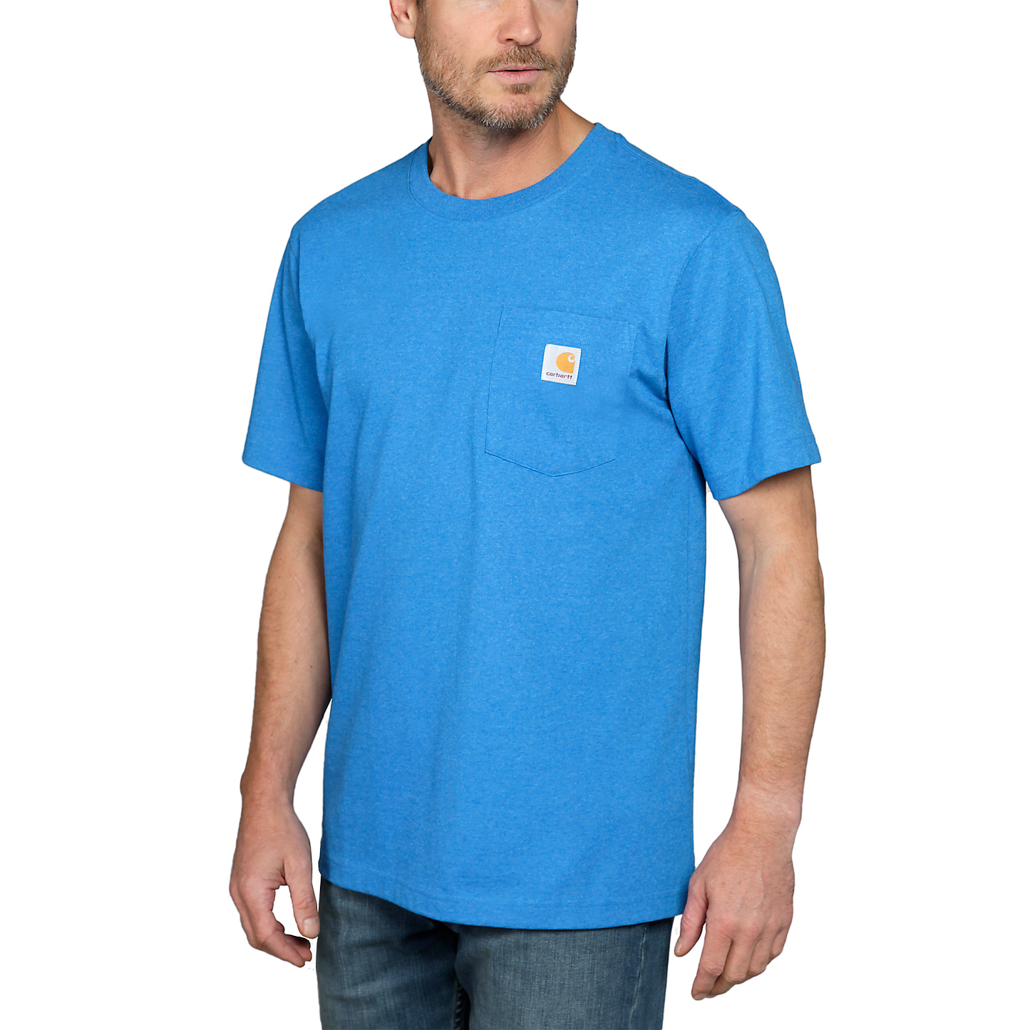 CHA-V5 (Carhartt relaxed fit heavyweight K87 pocket t-shirt marine blue heather) 32492471
