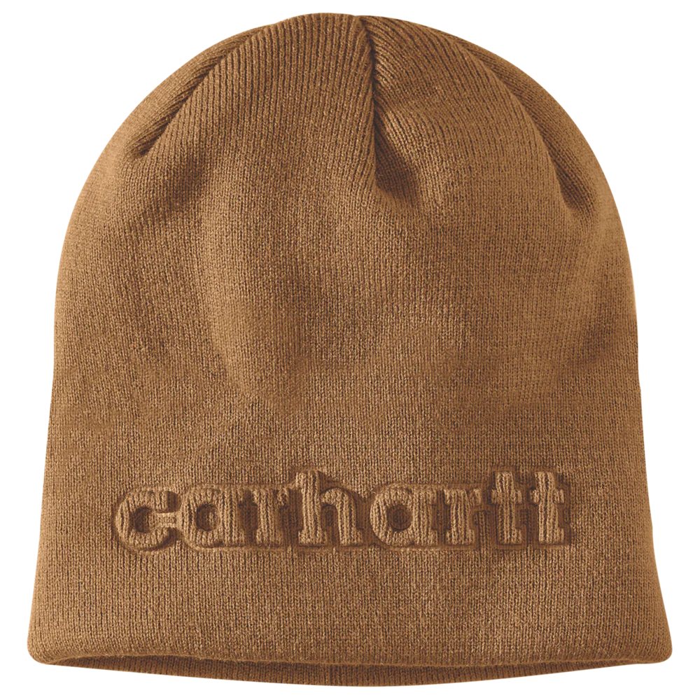CHA-V8 (Carhartt knit embossed beanie brown) 102592520