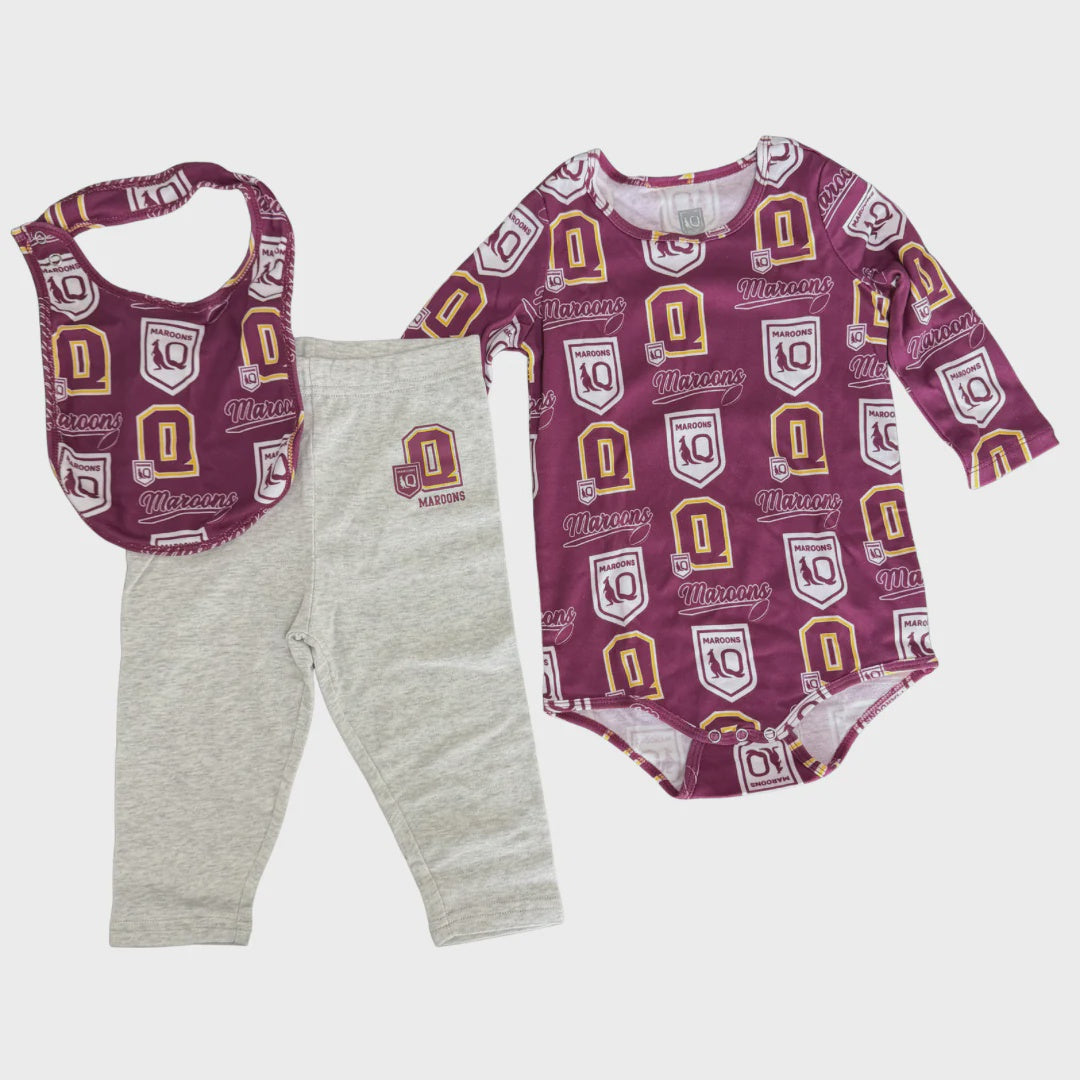 SOA-A (State of origin newborn team gift pack queensland maroon) 52693347