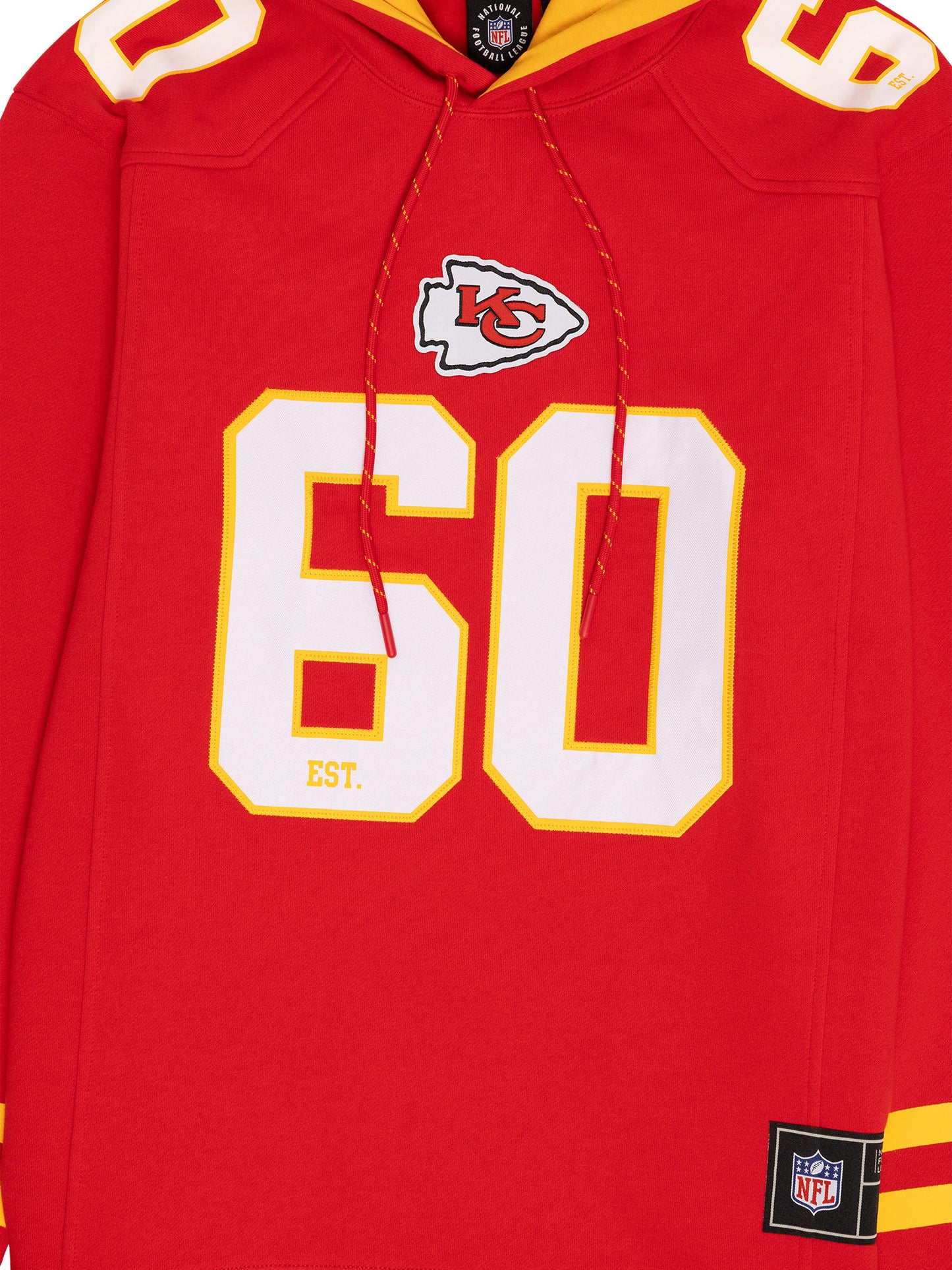 MJA-R14 (Majestic mens nfl panel hoodie kansas city cheifs red) 52596521