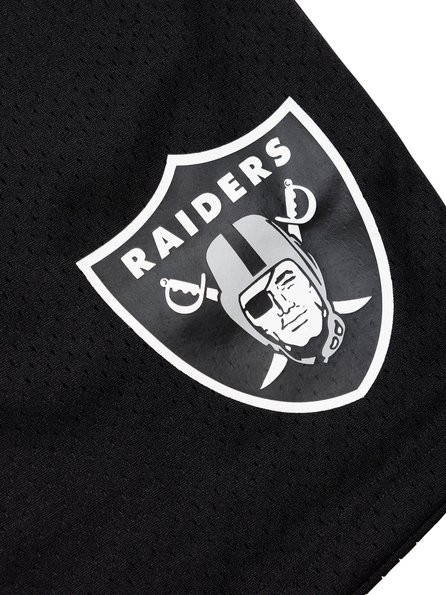 MJA-I11 (Majestic vintage sport mesh shorts raiders faded black) 72394782 MAJESTIC