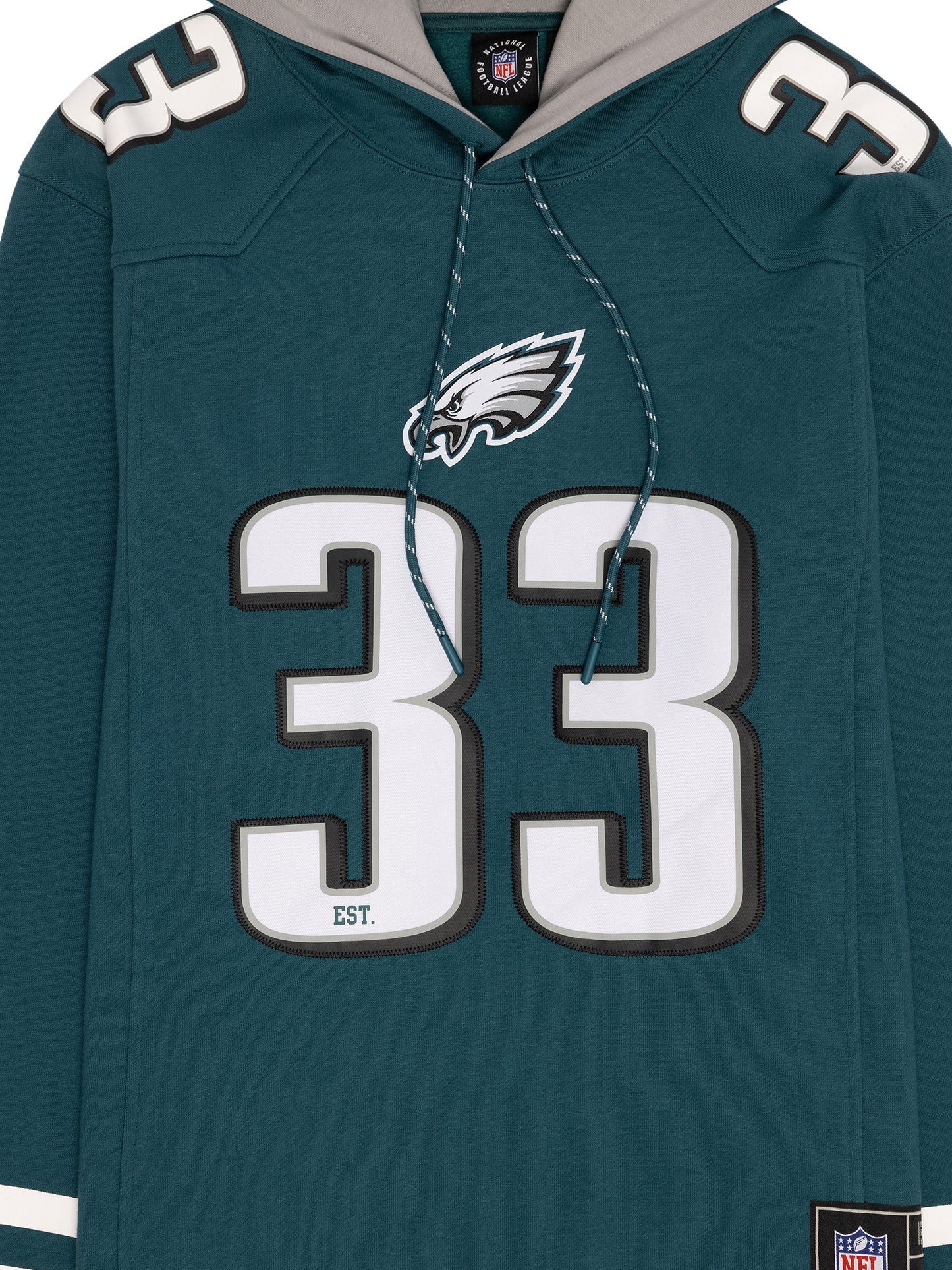 MJA-U14 (Majestic mens nfl panel hoodie eagles midnight green) 52596521