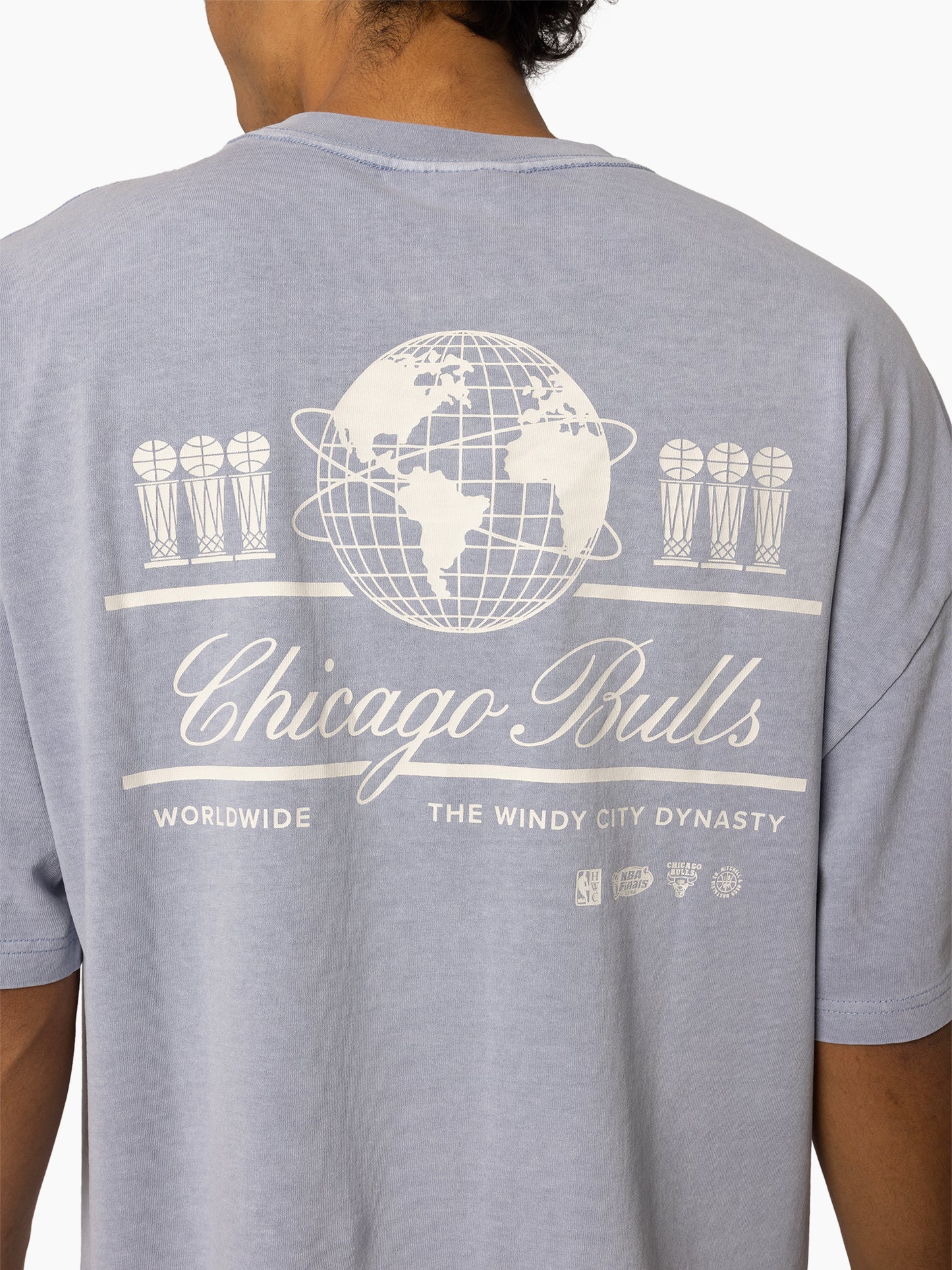 MNA-D45 (Mitchell & ness worldwide tee bulls cyan blue) 72593478