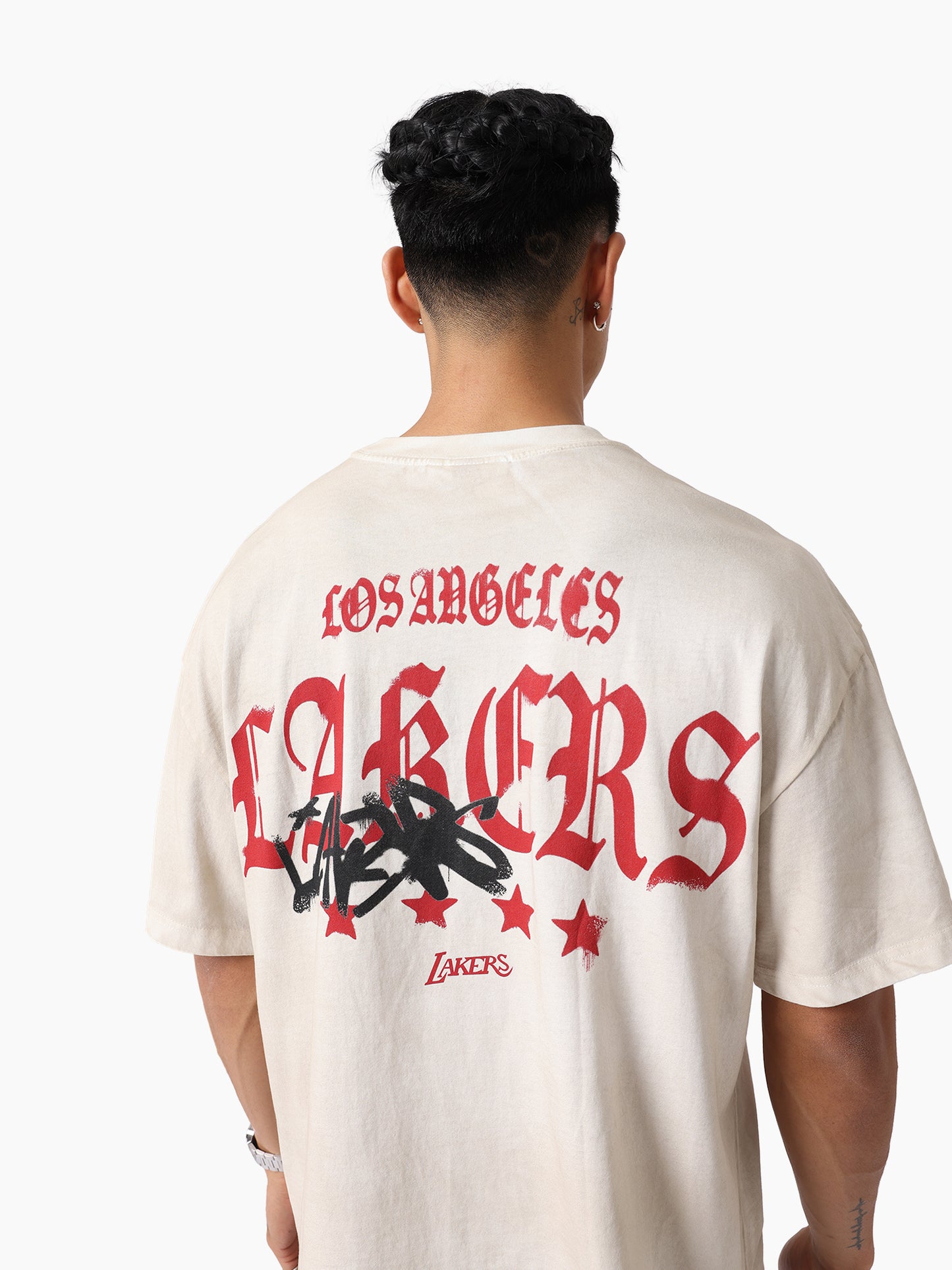 MNA-G49 (Mitchell & ness lakers star tee vintage white) 112593478