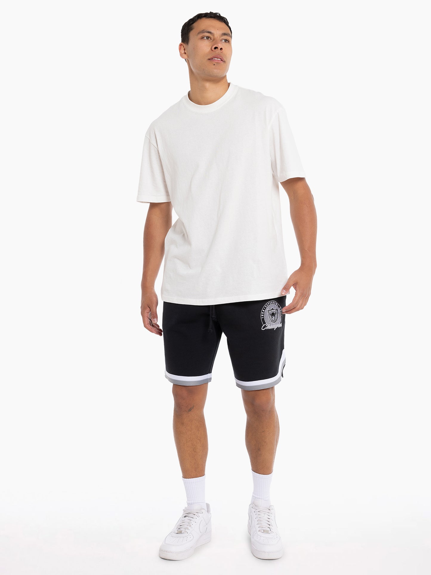 MNA-L31 (Mitchell and ness shooting shorts los angeles raiders faded black) 102395216