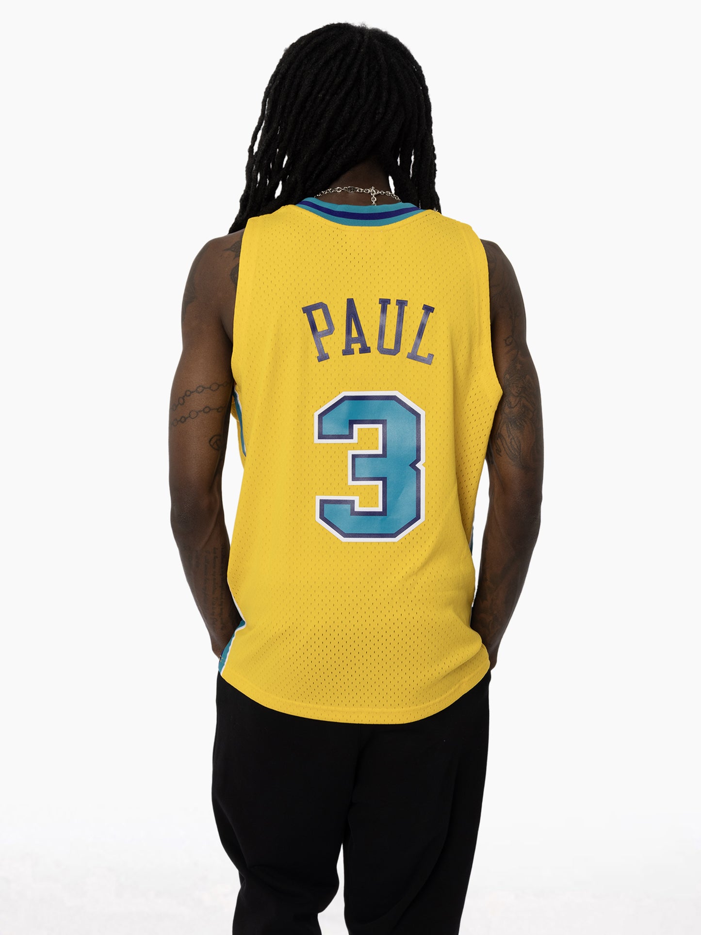 MNA-A45 (Mitchell & ness swingman jersey 2005 hornets chris paul athletic gold) 72598260
