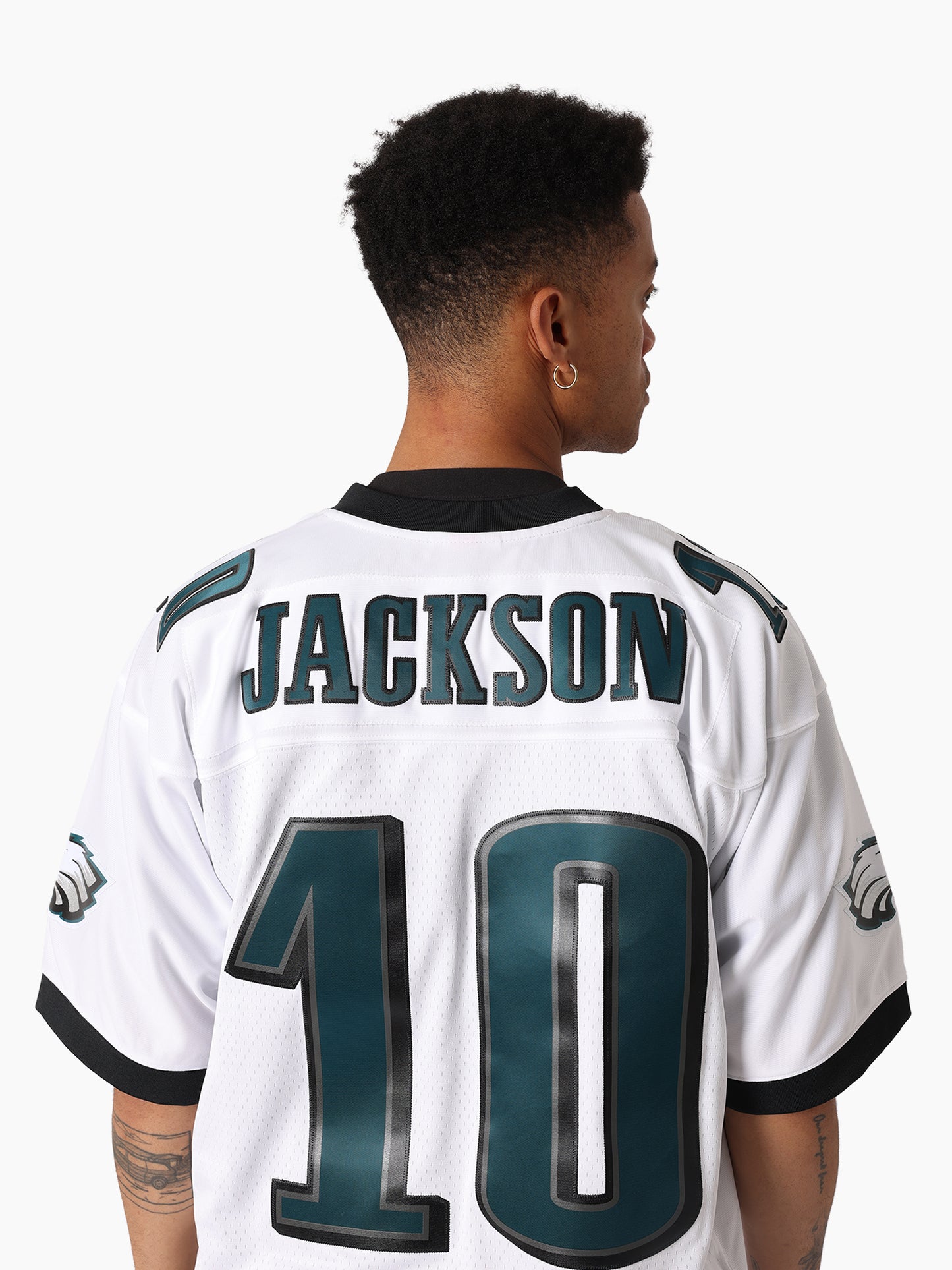 MNA-I47 (Mitchell & ness legacy jersey 2009 eagles de sean jackon white) 925910869