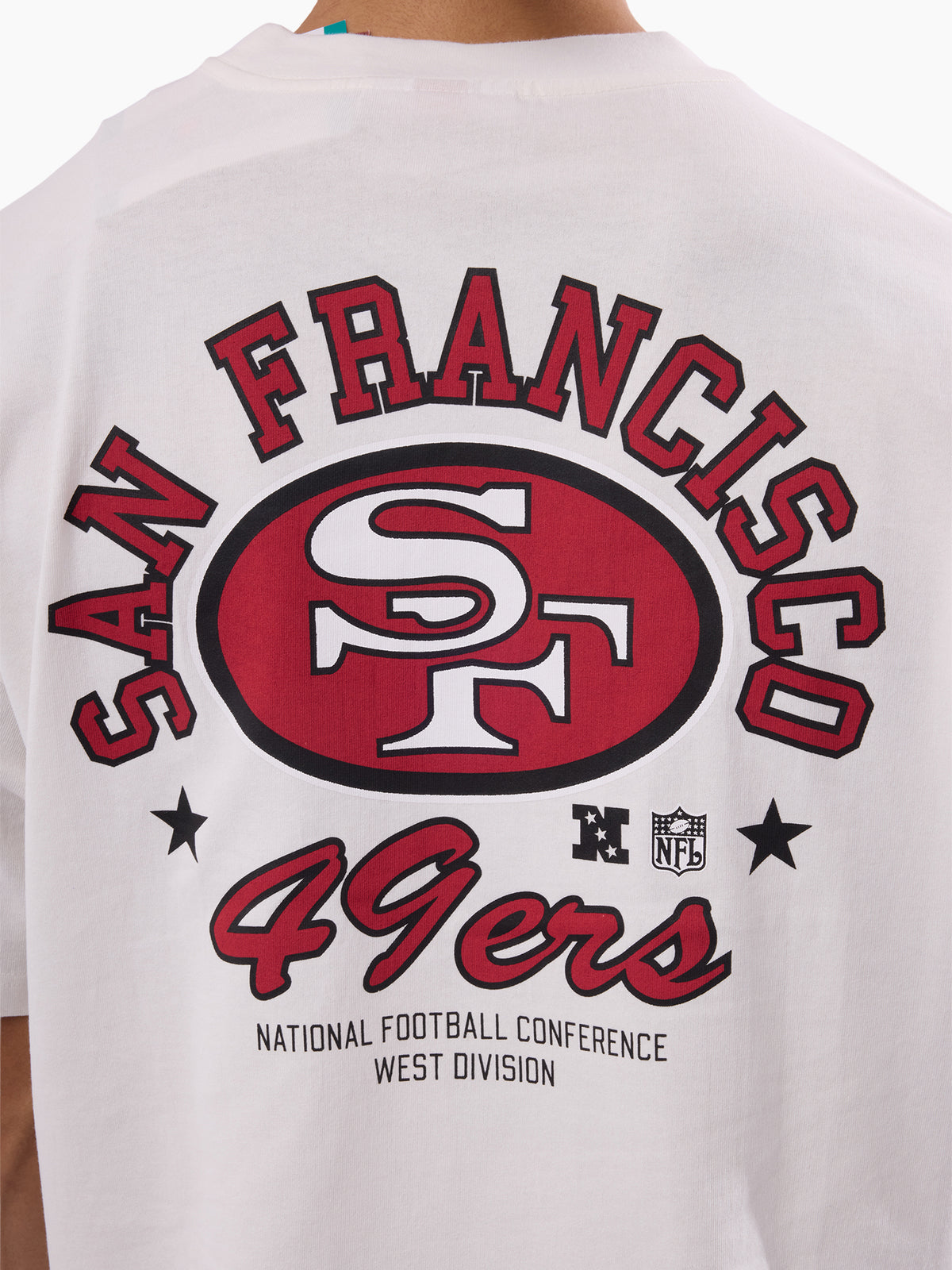 MNA-Y52 (Mitchell & ness san francisco 49ers script box fit t-shirt vintage white) 82693913