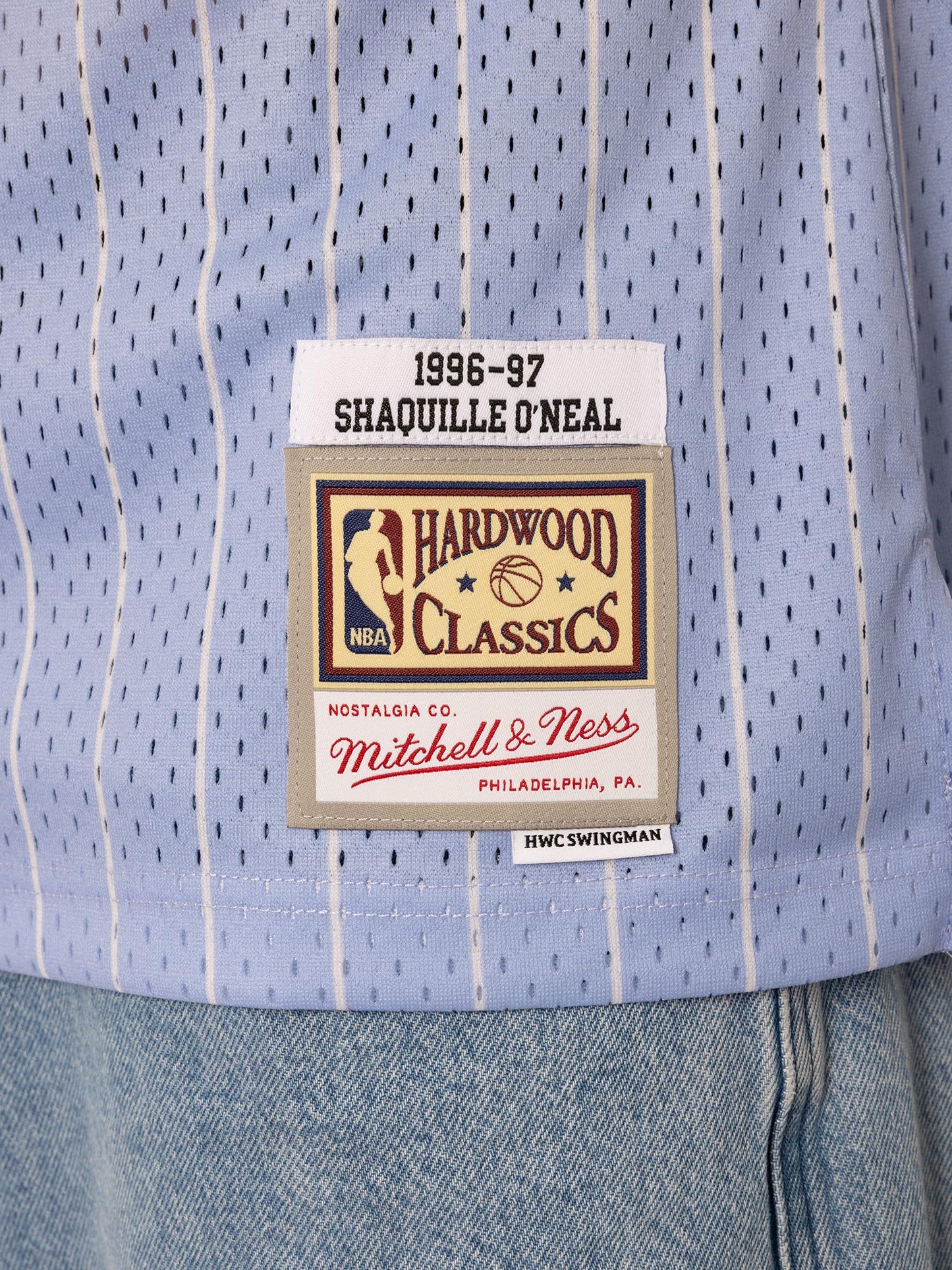 MNA-M48 (Mitchell & ness swingman jersey tip-off los angeles lakers shaquille O'neil blue) 102599130