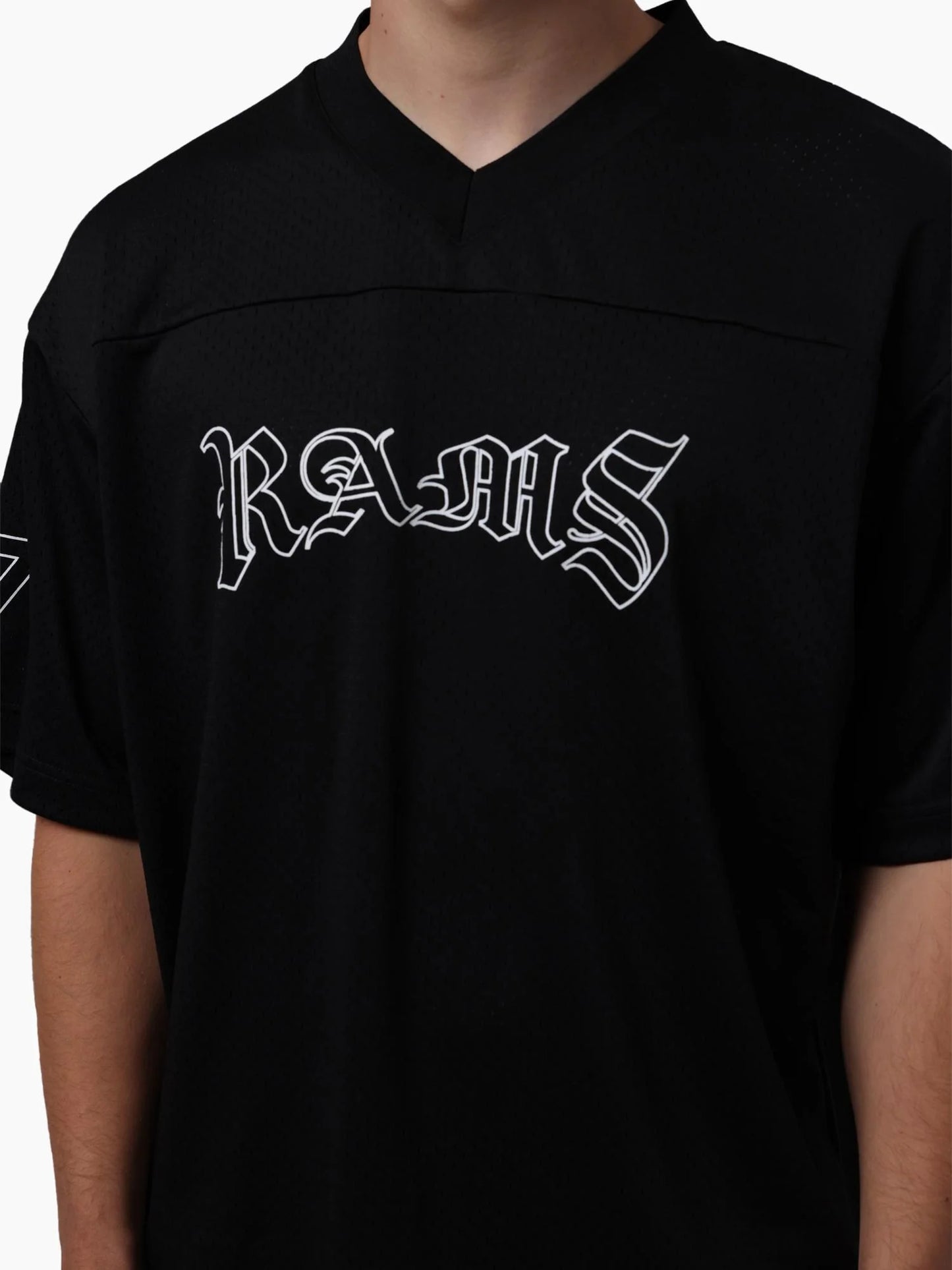 MNA-R50 (Mitchell & ness rams football jersey black) 32694347