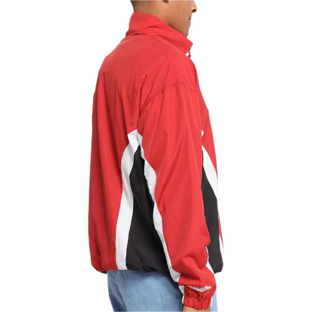 MNA-Q43 (Mitchell & ness nylon track jacket bulls red/black) 52597826