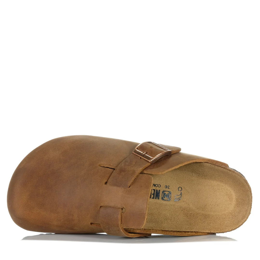 NM-M (Neckermann unisex leather clogs cafe) 92597200