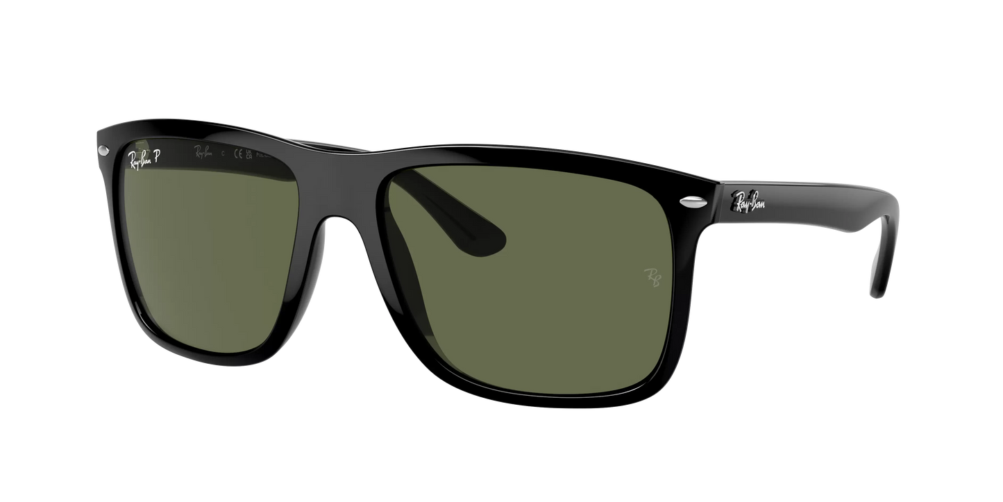 RB-O (Ray-ban boyfriend two black frame/polarized green lenses) 925915019