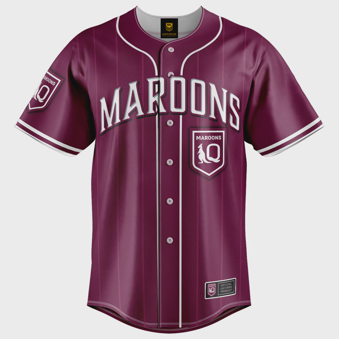 ABA-A (Ashtabula queensland maroons slugger baseball shirt) 32693862