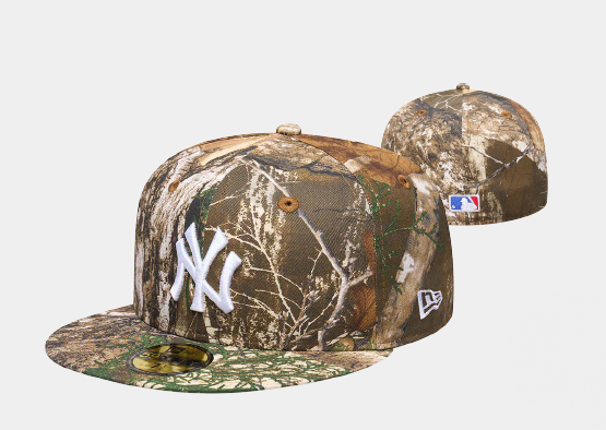 NEC-U73 (New era 5950 new york yankees real tree edge fitted cap grey UV) 52694190