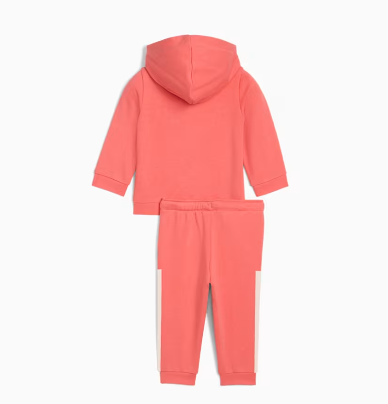 PA-R11 (Puma minicats essentials block hooded full zip tracksuit peach frost) 32594000