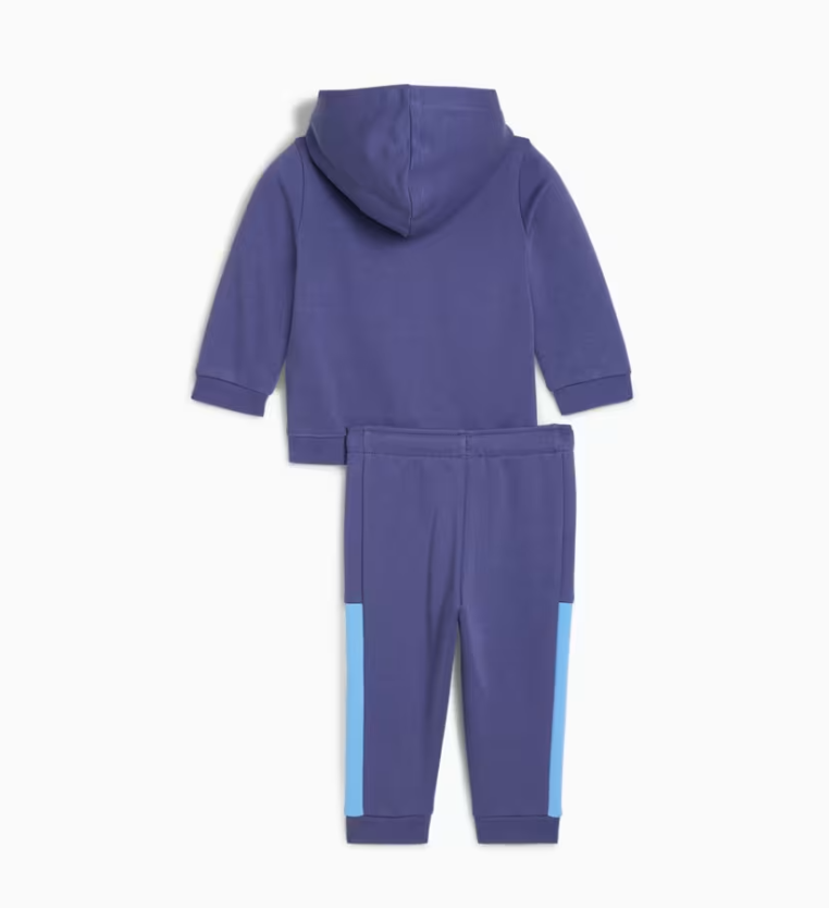 PA-S11 (Puma minicats essentials block hooded full zip tracksuit blue crystal) 32594000