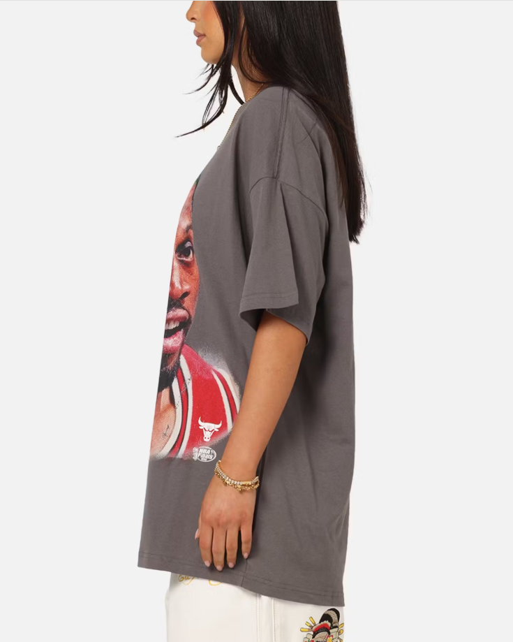 MNA-M44 (Mitchell & ness big head rodman tee granite gray) 72593043