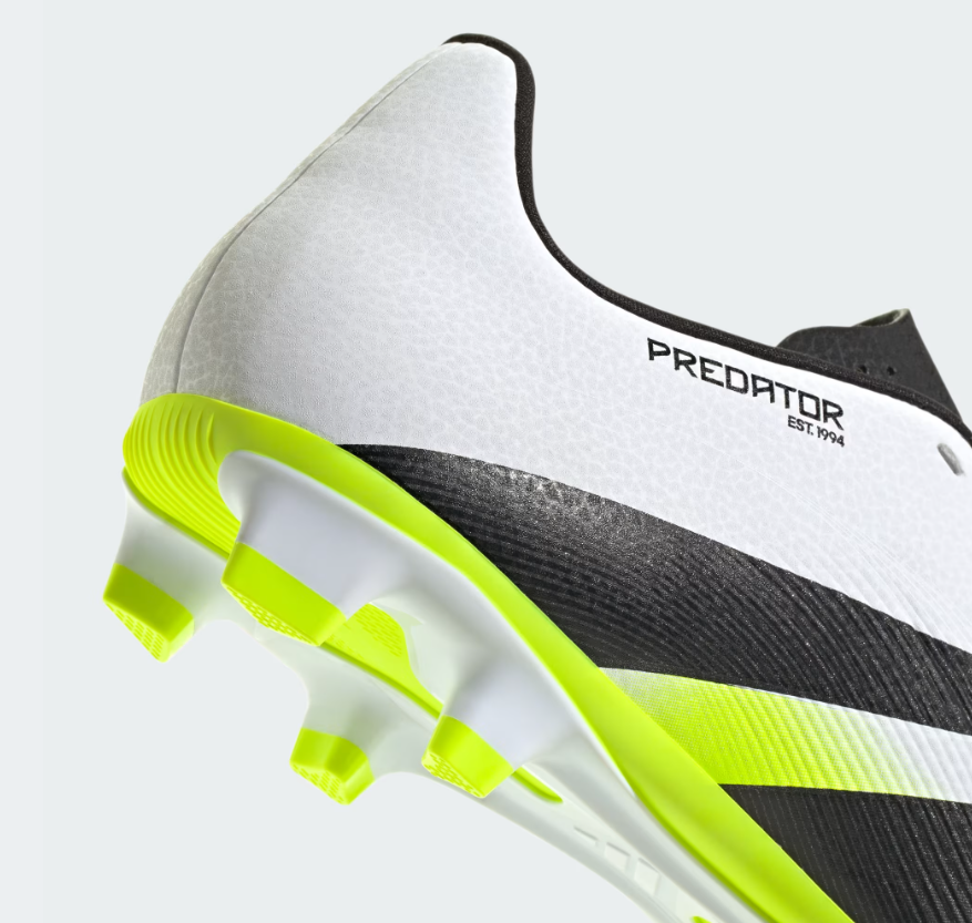 A-S71 (Adidas predator club firm/multi ground boots white/black/lucid lemon) 82595292