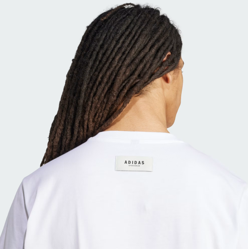 AA-R29 (Adidas mens stadium ticket loose fit graphic t-shirt white) 92592646