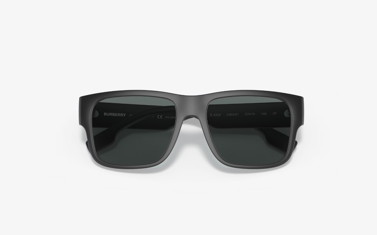 BB-A (Burberry sunglasses knight matte black frame/polarised dark grey lenses) 1225919152
