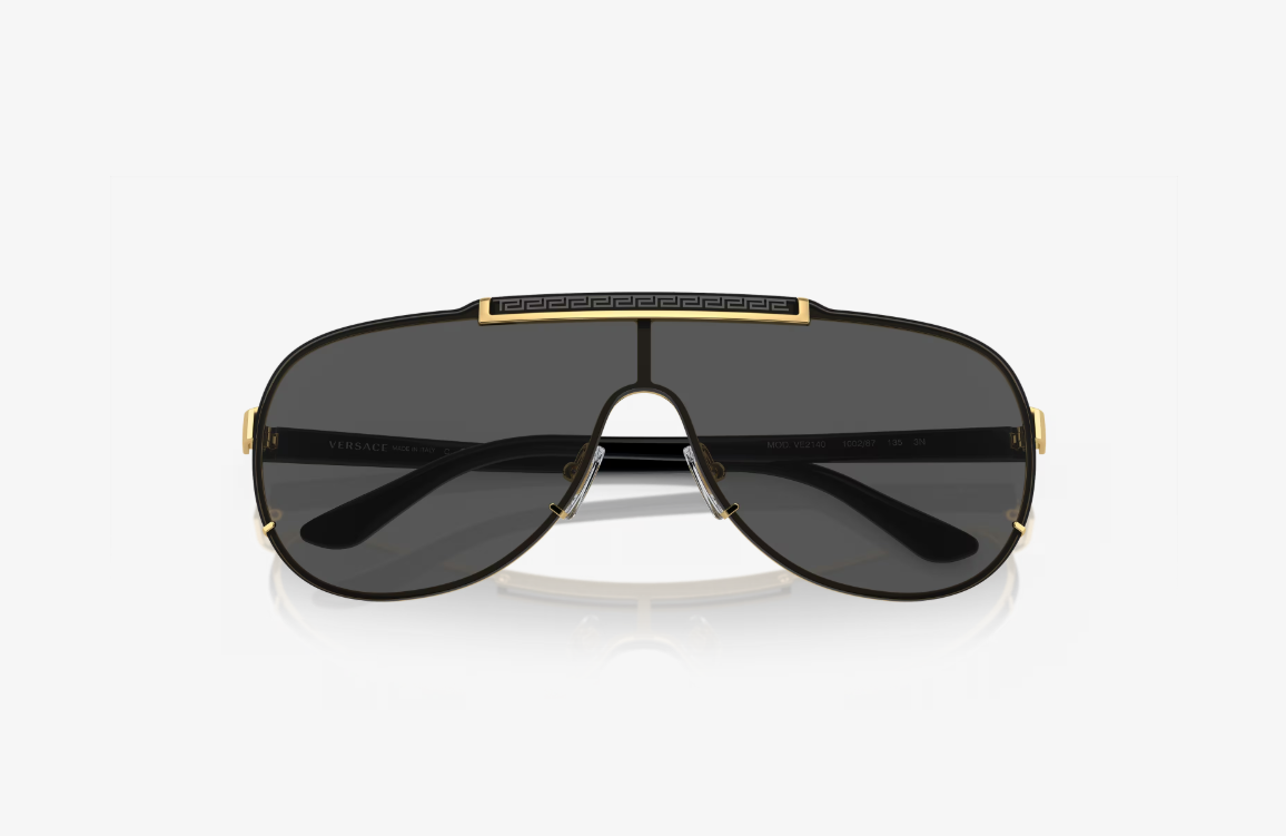 VS-A (Versace sunglasses VE2140 black & gold frame/dark grey lenses) 1225915959